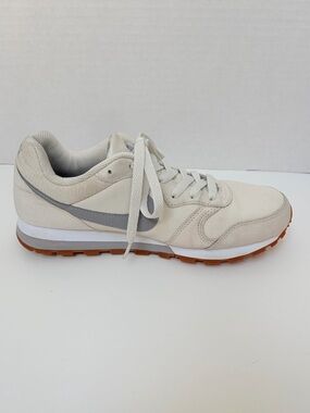 Nike Md Runner 2 Sneakers Retro Running Shoes Walking Casual Cream Gray Size 7.5